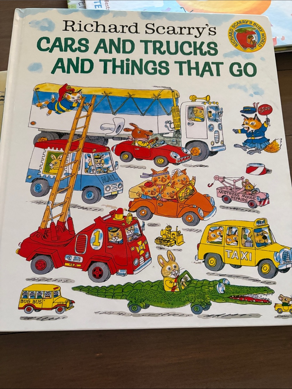 Cars and Trucks and Things That Go Richard Scarry- Hard Cover 68 pages